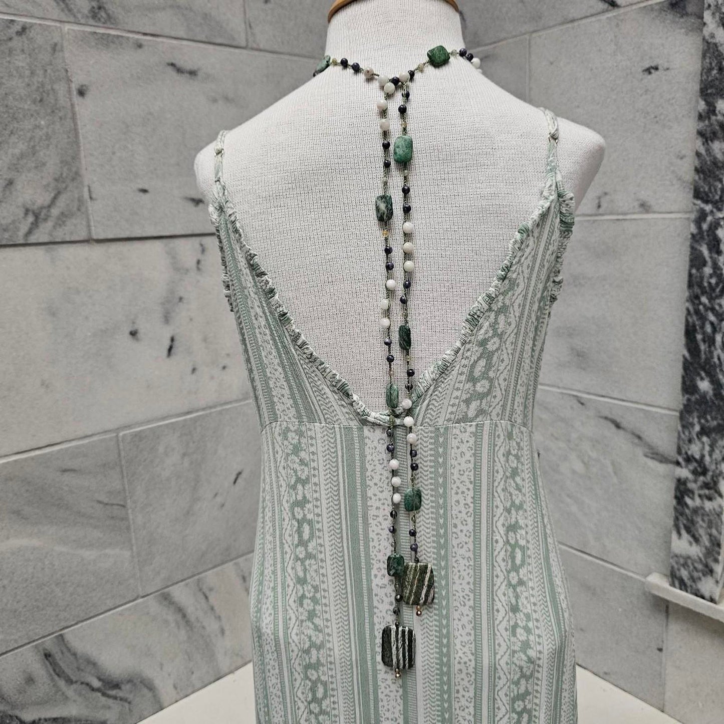 Women's Labradorite, Green Swiss Opal, and Jade Beauty