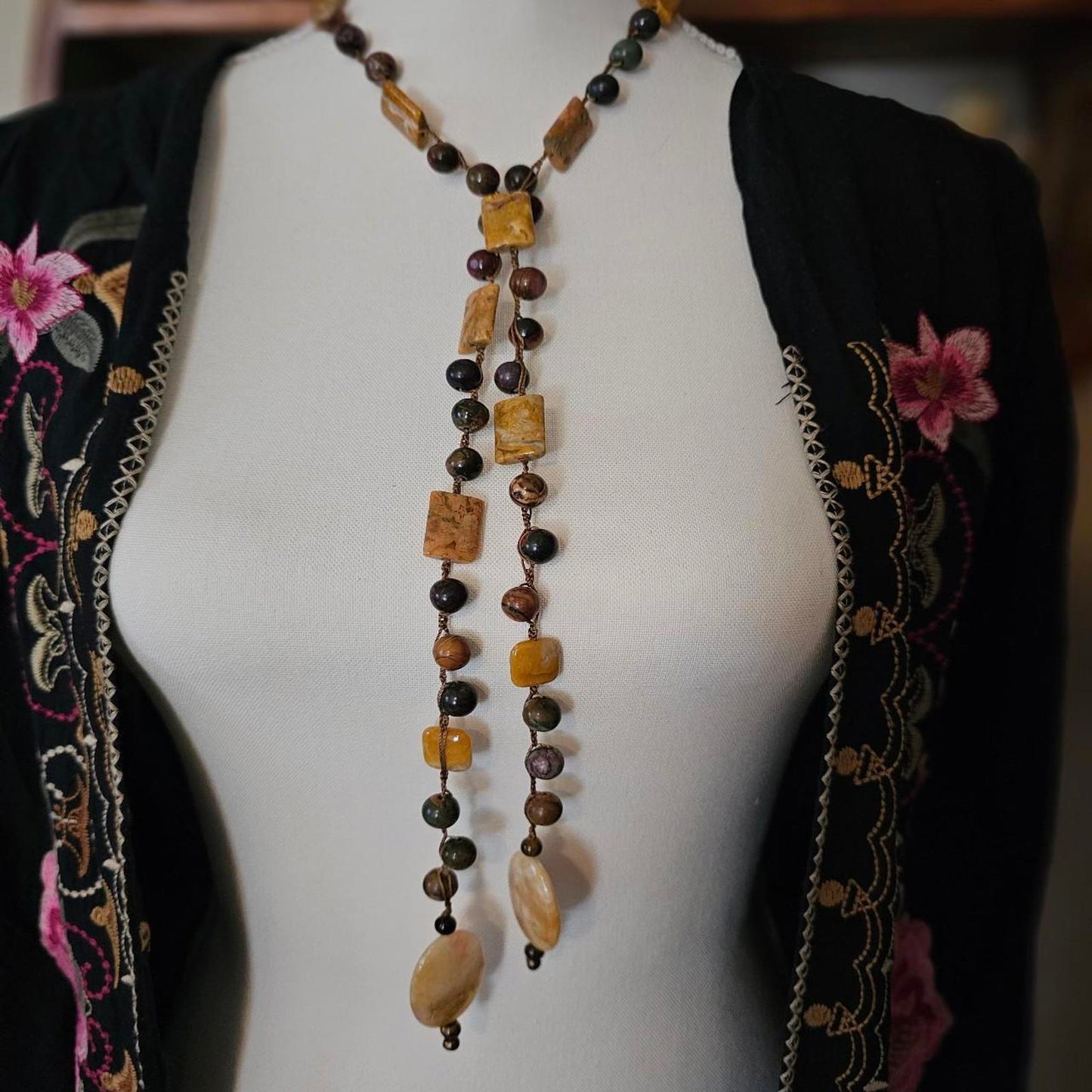 Women's Peace and Tranquility Custom Lariat-Style Necklace