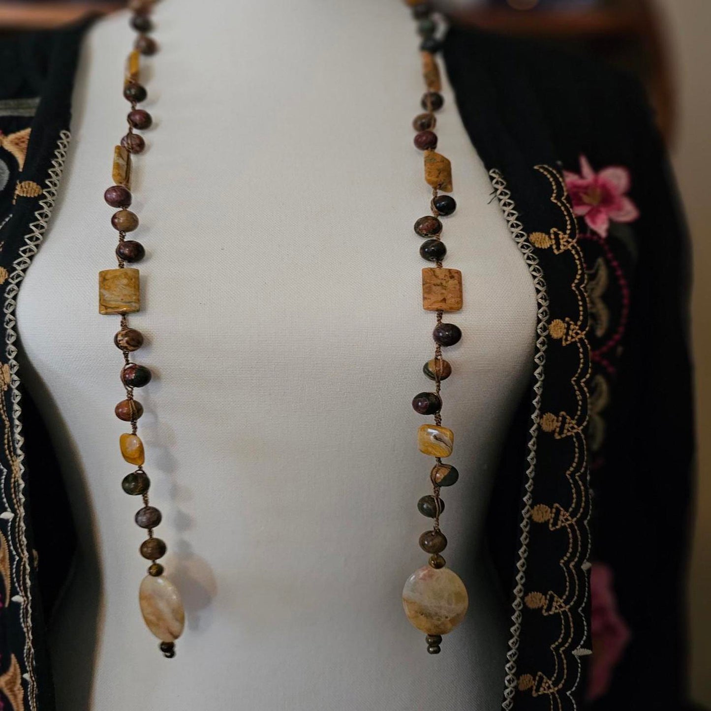 Women's Peace and Tranquility Custom Lariat-Style Necklace