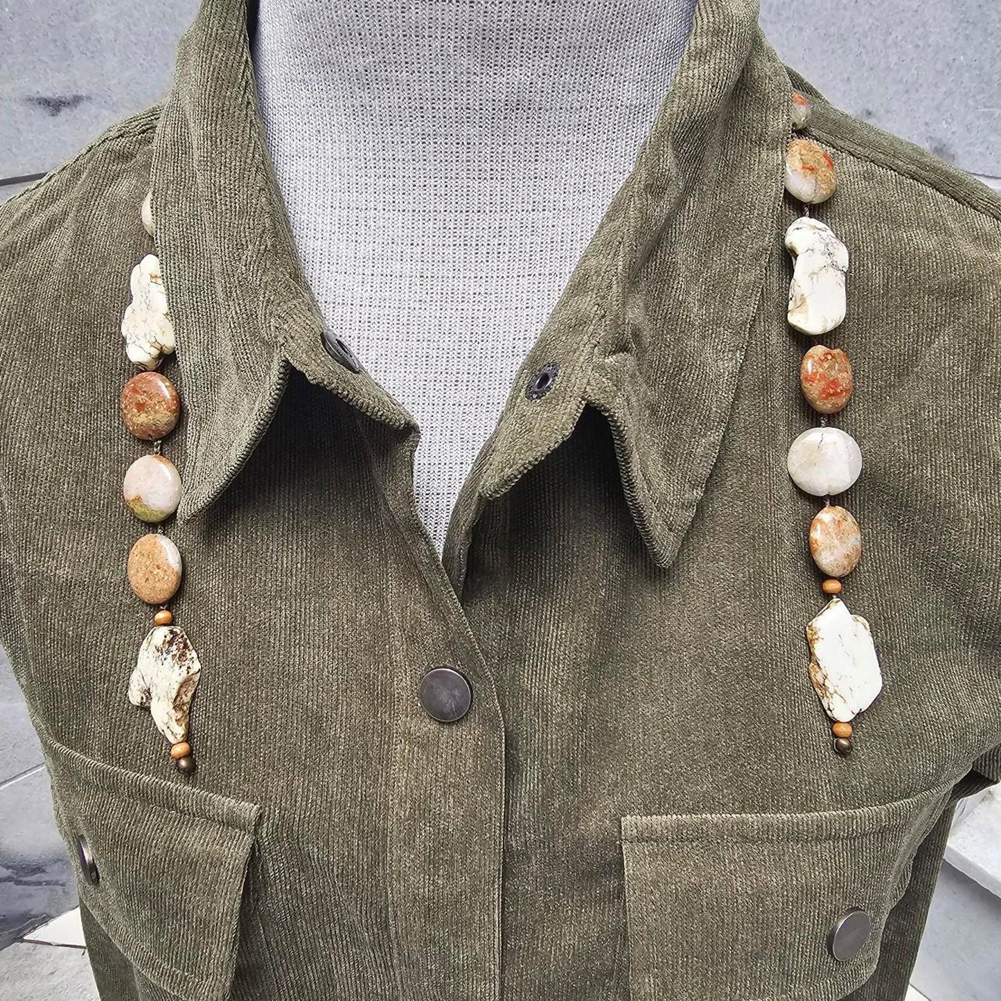 Women's Earth Toned Agate and Jasper Versatile Necklace