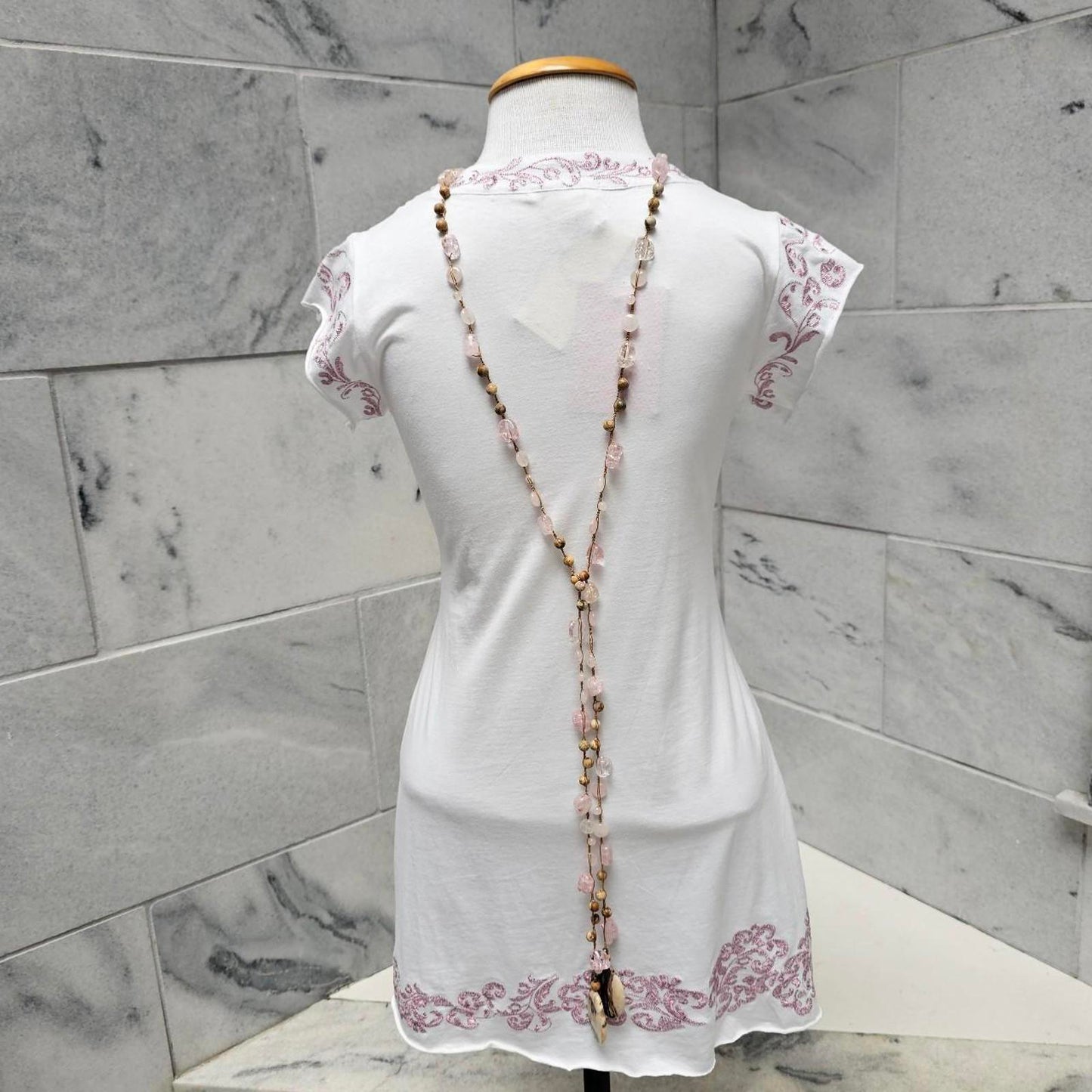 Women's Rose Quartz Loving Grounding Custom Necklace