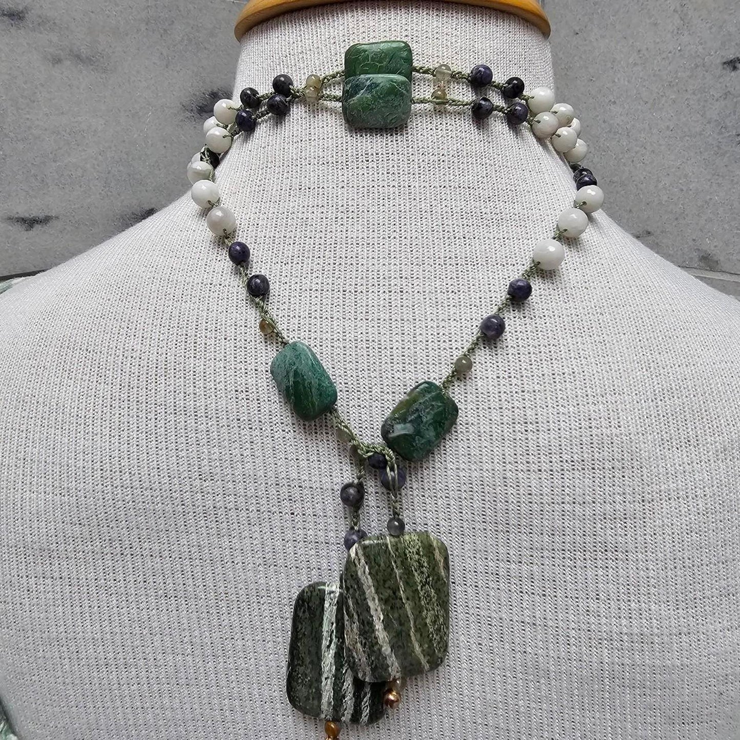 Women's Labradorite, Green Swiss Opal, and Jade Beauty