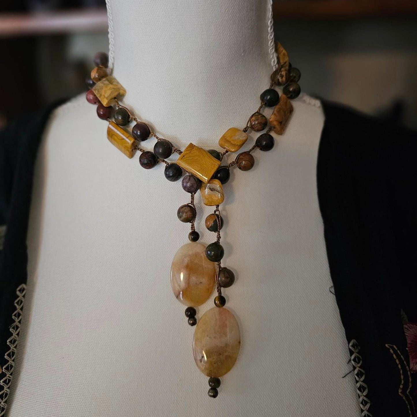 Women's Peace and Tranquility Custom Lariat-Style Necklace